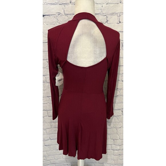 Altar'd State Long Sleeve Mini Dress Open Back Size Medium NWT $70 - Picture 4 of 12